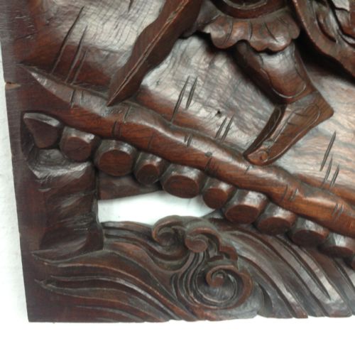 PAIR OF ORIENTAL CARVINGSGREAT WALL PANELS - ADDITIONAL PHOTO 4