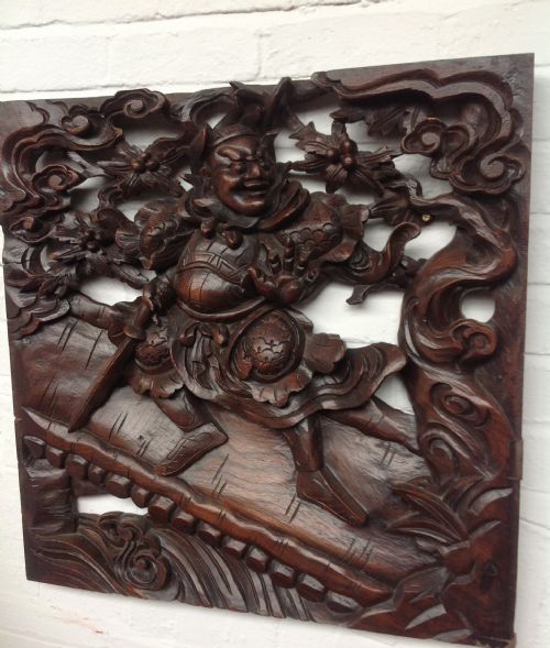 PAIR OF ORIENTAL CARVINGSGREAT WALL PANELS - ADDITIONAL PHOTO 6