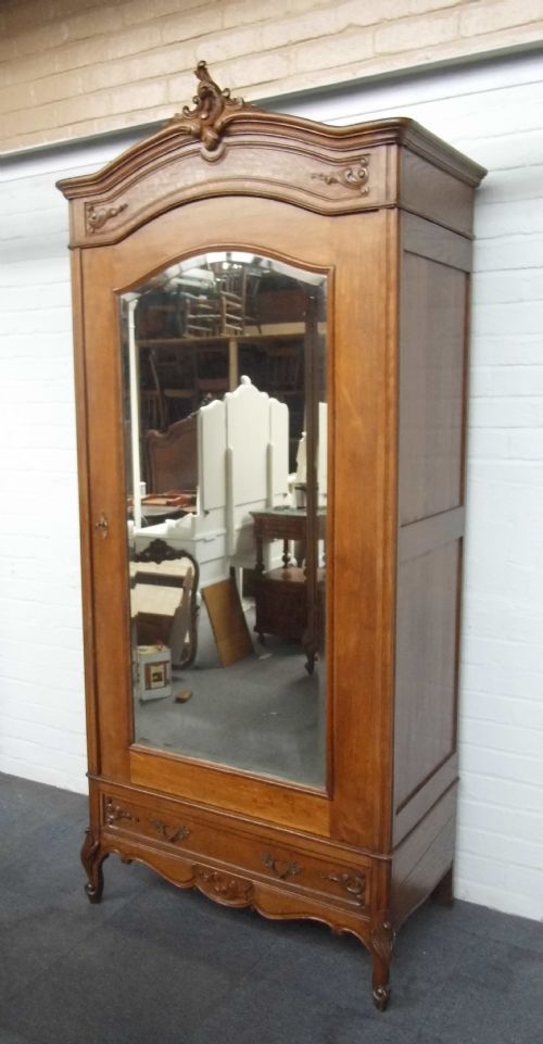 french oak armoire - CATEGORY: ANTIQUE WARDROBES - DATED 1880