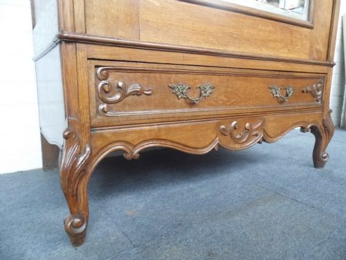 FRENCH OAK ARMOIRE - ADDITIONAL PHOTO 1