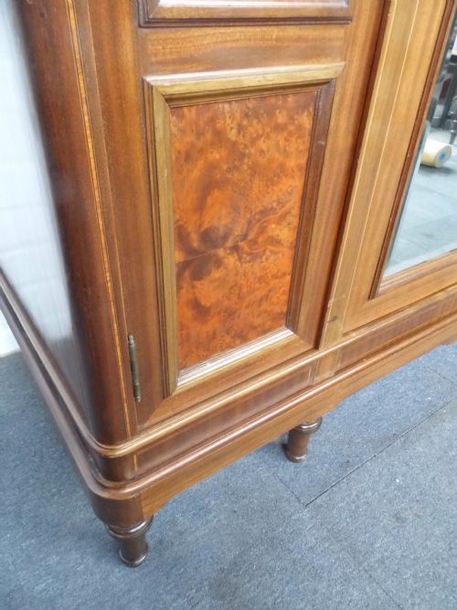 LARGE MAHOGANY FRENCH ARMOIRE - ADDITIONAL PHOTO 1