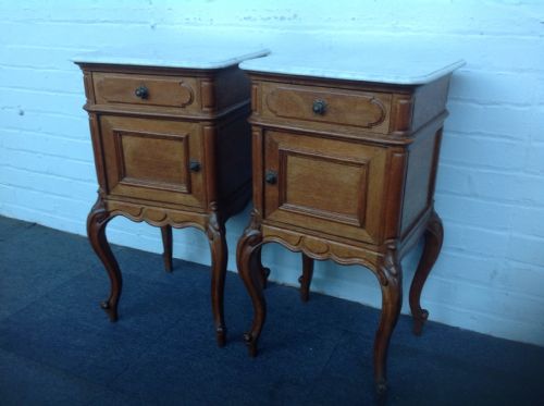 pair of french bedside cabinets - CATEGORY: ANTIQUE CABINETS - DATED 1890