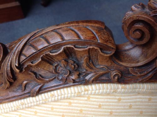 FRENCH WALNUT SOFA - ADDITIONAL PHOTO 6