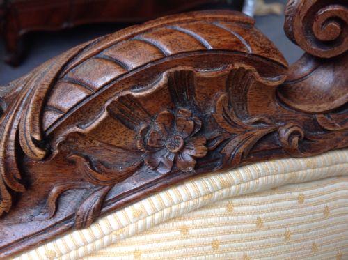 FRENCH WALNUT SOFA - ADDITIONAL PHOTO 13