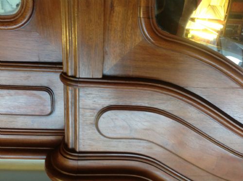 LARGE WALNUT FRENCH TRIPLE ARMOIRE - ADDITIONAL PHOTO 12