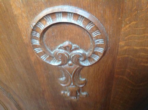 CARVED FRENCH OAK DOUBLE BED - ADDITIONAL PHOTO 5