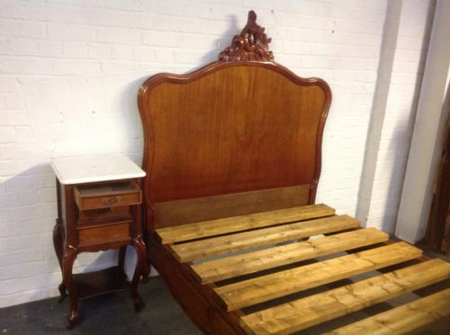 FRENCH MAHOGANY BED - ADDITIONAL PHOTO 10