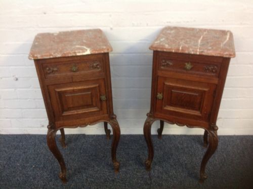 pair of french bedside cabinets - CATEGORY: ANTIQUE CABINETS - DATED 1890