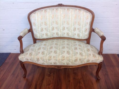 FRENCH CARVED WALNUT SOFA SUITE - ADDITIONAL PHOTO 2