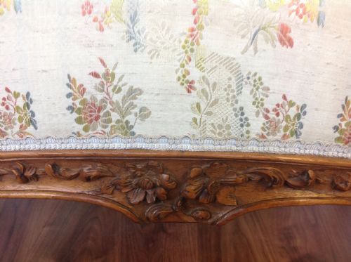 FRENCH CARVED WALNUT SOFA SUITE - ADDITIONAL PHOTO 5