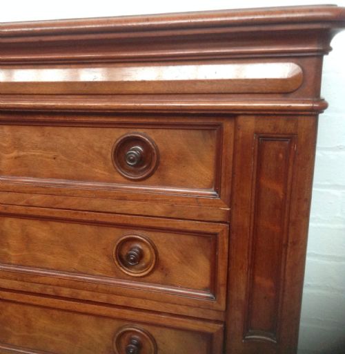 MAHOGANY FRENCH COMMODE CHEST - ADDITIONAL PHOTO 4