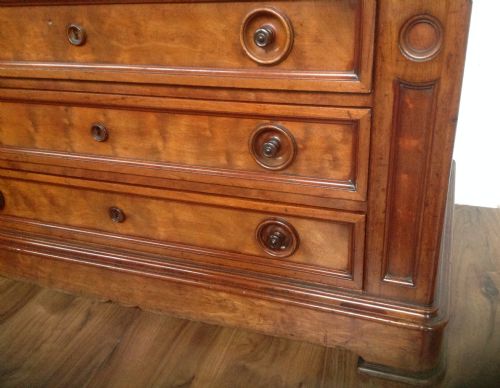 MAHOGANY FRENCH COMMODE CHEST - ADDITIONAL PHOTO 5