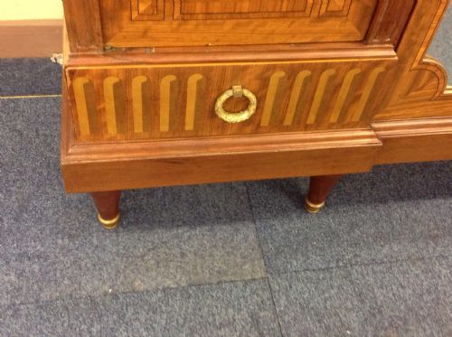 LARGE MARQUETRY INLAID FRENCH ARMOIRE - ADDITIONAL PHOTO 2