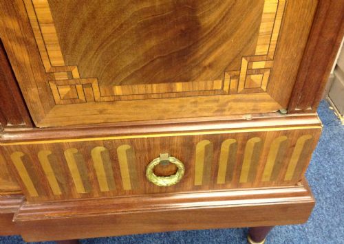 LARGE MARQUETRY INLAID FRENCH ARMOIRE - ADDITIONAL PHOTO 5