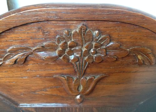 CARVED OAK FRENCH BED - ADDITIONAL PHOTO 1