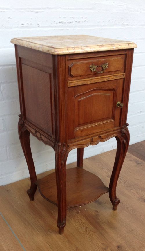 PAIR OF FRENCH BEDSIDE CABINETS - ADDITIONAL PHOTO 3
