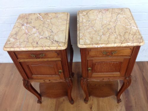 PAIR OF FRENCH BEDSIDE CABINETS - ADDITIONAL PHOTO 6