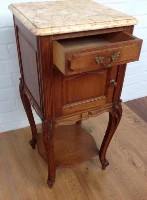 PAIR OF FRENCH BEDSIDE CABINETS - ADDITIONAL PHOTO 8