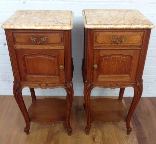PAIR OF FRENCH BEDSIDE CABINETS - ADDITIONAL PHOTO 9