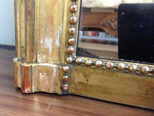 LARGE GUILT FRENCH WALL MIRROR - ADDITIONAL PHOTO 6