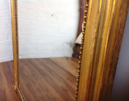 LARGE GUILT FRENCH WALL MIRROR - ADDITIONAL PHOTO 13