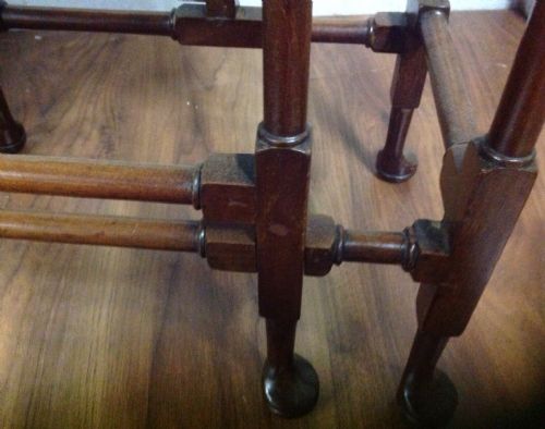 SMALL MAHOGANY SPIDER LEG GATELEG TABLE - ADDITIONAL PHOTO 4