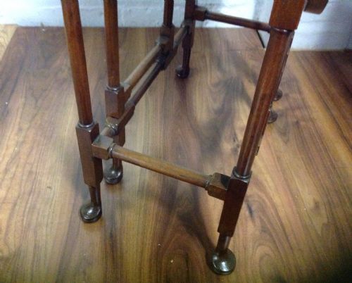 SMALL MAHOGANY SPIDER LEG GATELEG TABLE - ADDITIONAL PHOTO 6