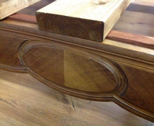 FRENCH WALNUT DOUBLE BED WITH SLATTED BASE - ADDITIONAL PHOTO 3