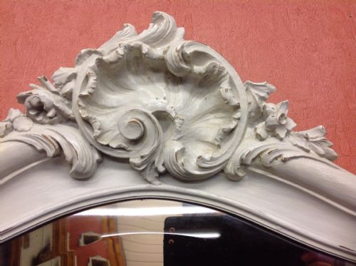 FRENCH PAINTED WALL MIRROR - ADDITIONAL PHOTO 1