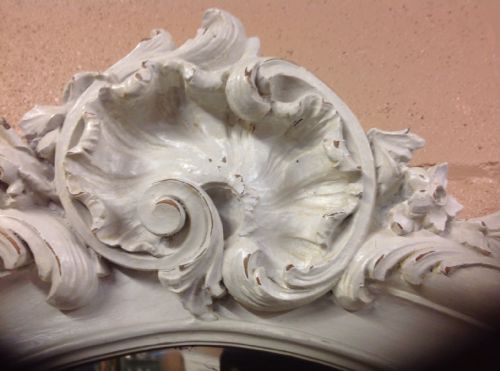 FRENCH PAINTED WALL MIRROR - ADDITIONAL PHOTO 4