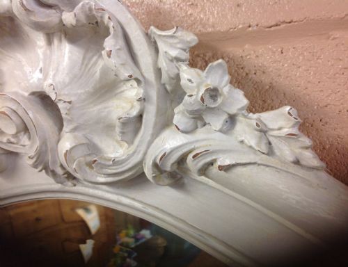 FRENCH PAINTED WALL MIRROR - ADDITIONAL PHOTO 6