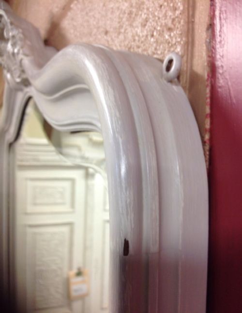 FRENCH PAINTED WALL MIRROR - ADDITIONAL PHOTO 9