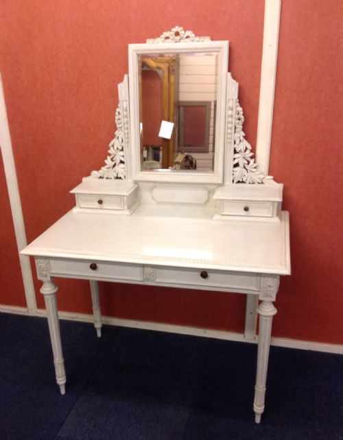 painted french dressing table - CATEGORY: ANTIQUE DRESSING TABLES - DATED 1890