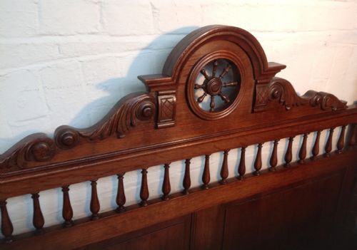 FRENCH OAK CARVED BED - ADDITIONAL PHOTO 8