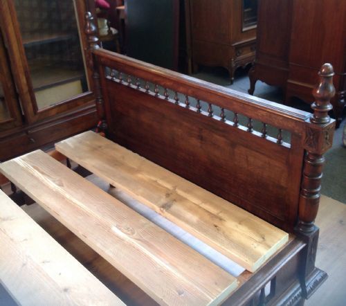 FRENCH OAK CARVED BED - ADDITIONAL PHOTO 10
