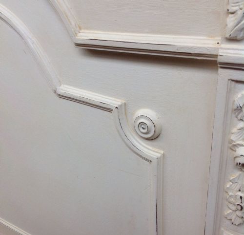 CARVED FRENCH PAINTED BED - ADDITIONAL PHOTO 8
