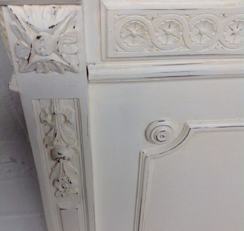 CARVED FRENCH PAINTED BED - ADDITIONAL PHOTO 12
