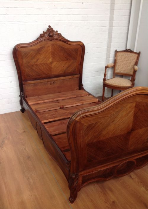 PAIR OF ROSEWOOD FRENCH BEDS - ADDITIONAL PHOTO 5