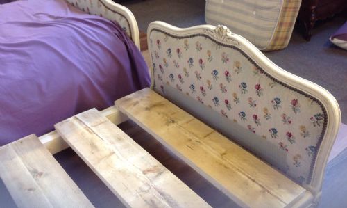 PAIR OF FRENCH UPHOLSTERED BEDS - ADDITIONAL PHOTO 6