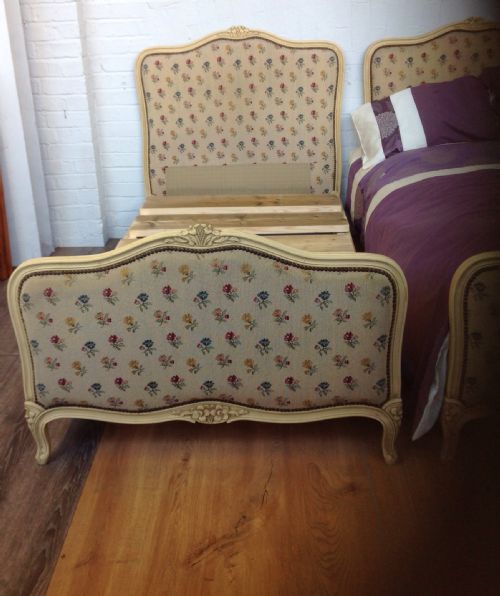 PAIR OF FRENCH UPHOLSTERED BEDS - ADDITIONAL PHOTO 8