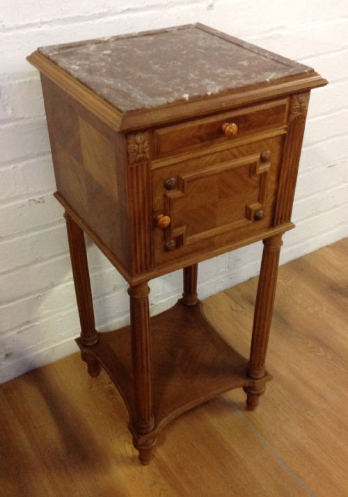french walnut bedside cabinet - CATEGORY: ANTIQUE CABINETS - DATED 1900