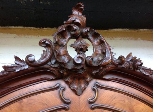 LARGE FRENCH ROSEWOOD ARMOIRE - ADDITIONAL PHOTO 5