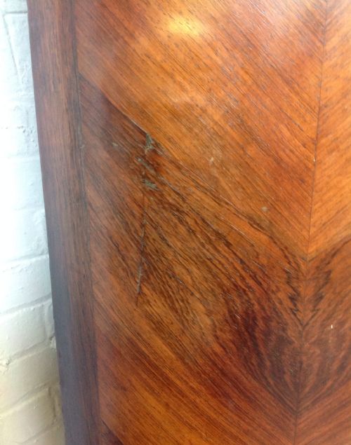 LARGE FRENCH ROSEWOOD ARMOIRE - ADDITIONAL PHOTO 6