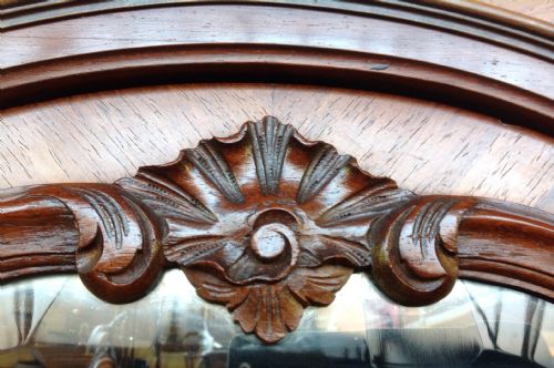 LARGE FRENCH ROSEWOOD ARMOIRE - ADDITIONAL PHOTO 12