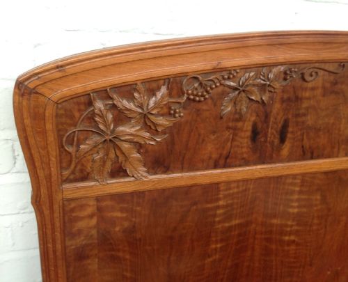 ARTS AND CRAFT OAK KINGSIZE BED - ADDITIONAL PHOTO 3