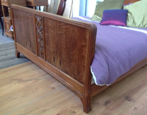 ARTS AND CRAFT OAK KINGSIZE BED - ADDITIONAL PHOTO 6