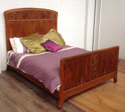 ARTS AND CRAFT OAK KINGSIZE BED - ADDITIONAL PHOTO 11