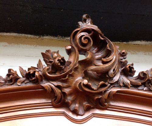 CARVED WALNUT FRENCH ARMOIRE - ADDITIONAL PHOTO 3