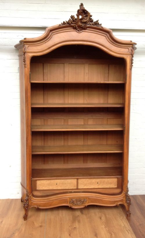 CARVED WALNUT FRENCH ARMOIRE - ADDITIONAL PHOTO 11