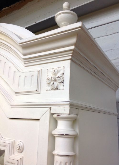 PAINTED FRENCH ARMOIRE - ADDITIONAL PHOTO 1